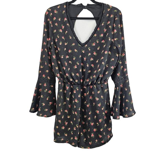 💎424 DISNEY Princess Floral Bell Sleeve Romper - Picture 2 of 11